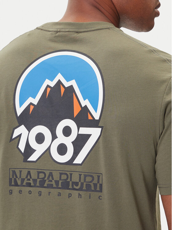 Napapijri Napapijri Majica S-Montepiana NP0A88SV Zelena Regular Fit