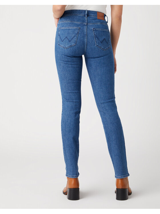 Wrangler Wrangler Jeansy SLIM Niebieski Skinny Fit