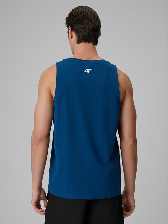 4F 4F Tank top SUMMER CODE Turkusowy Regular Fit