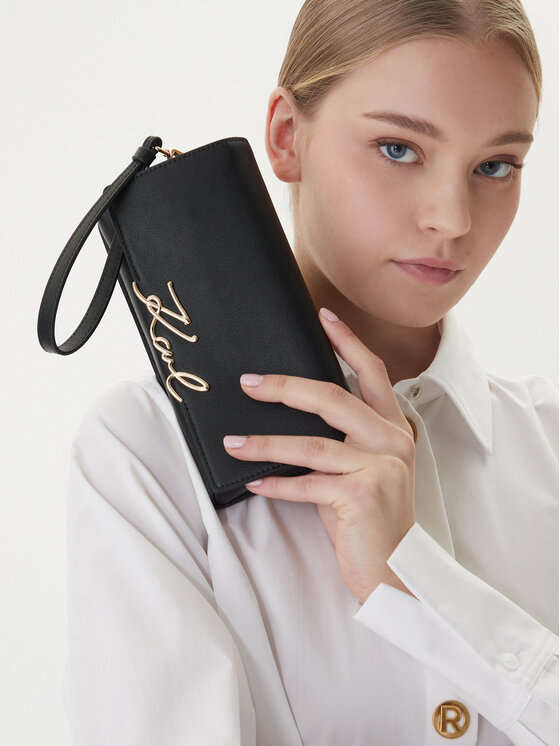 KARL LAGERFELD KARL LAGERFELD Novčanik B1W32033 Crna