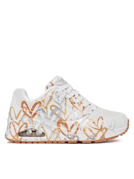 Skechers Skechers Sportcipők Uno Metallic Love 155523/WTGD Fehér