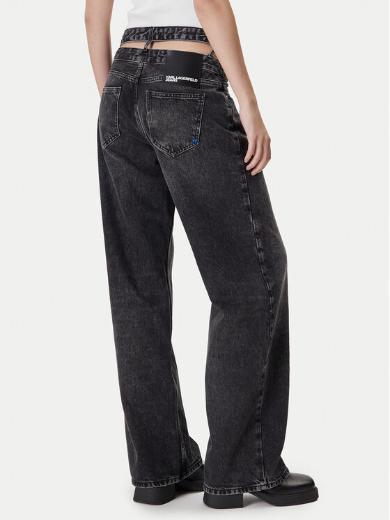 Karl Lagerfeld Jeans Karl Lagerfeld Jeans Džínsy A4W10047 Sivá Relaxed Fit
