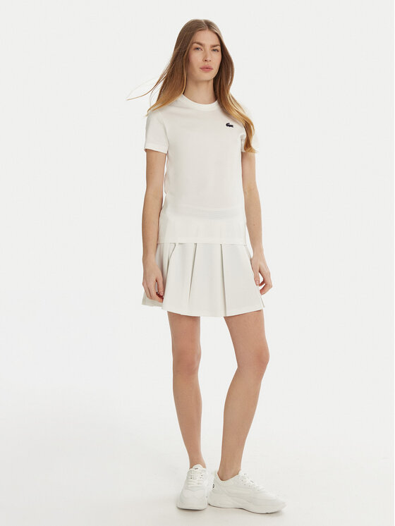 Lacoste Lacoste Marškinėliai TF9246 Balta Slim Fit