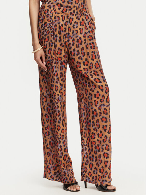 LOLA CASADEMUNT Spodnie palazzo MS2614002 Brązowy Wide Leg