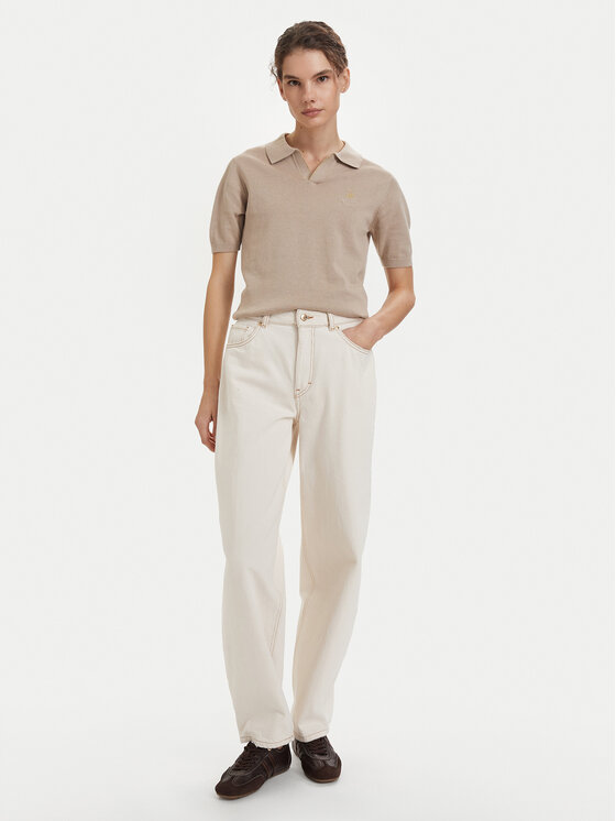 Beverly Hills Polo Club Beverly Hills Polo Club Polokošeľa P-SS26W-M550273 Béžová Regular Fit