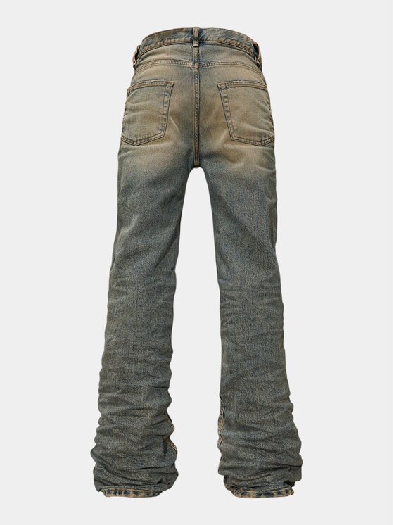 MADE BY SOCIETY MADE BY SOCIETY Spodnie materiałowe Jeans NOVA-GREY - P27232 Niebieski Basic Fit
