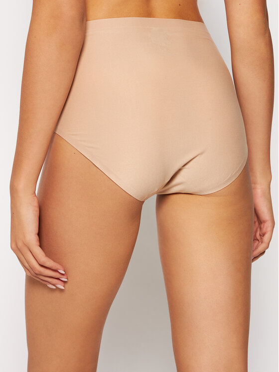 Chantelle Chantelle Figi klasyczne z wysokim stanem Soft Stretch Plus Size C11370 Beżowy