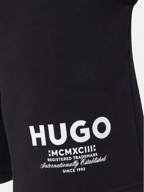 HUGO HUGO Pantaloni scurți sport Nomario 50510728 Negru Loose Fit