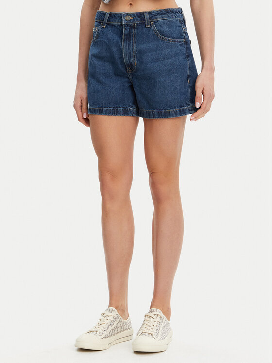 Guess Jeans Guess Jeans Džínsové šortky W5GD0S D5O12 Tmavomodrá Regular Fit