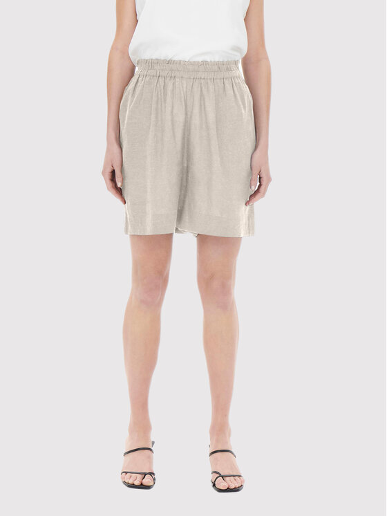 ONLY ONLY Šortky z materiálu Tokyo 15259587 Béžová Relaxed Fit