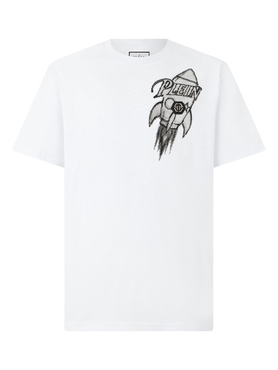 PHILIPP PLEIN PHILIPP PLEIN T-shirt 31079 Bianco Regular Fit