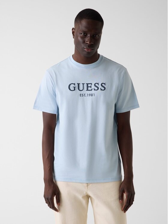 Guess Guess T-Shirt 182676 Niebieski Classic Fit