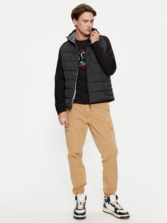 Aeronautica Militare Aeronautica Militare Kurtka przejściowa 232AF465CT3201 Czarny Regular Fit