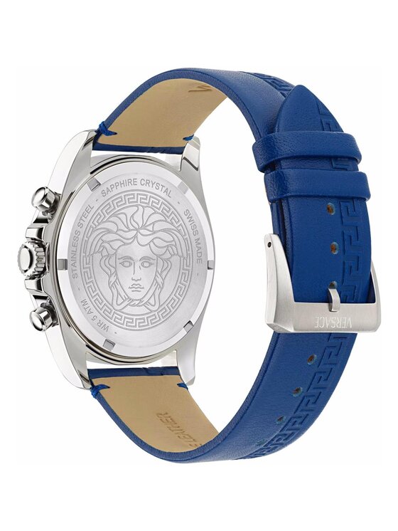 Versace Versace Zegarek VE0H00125 Niebieski