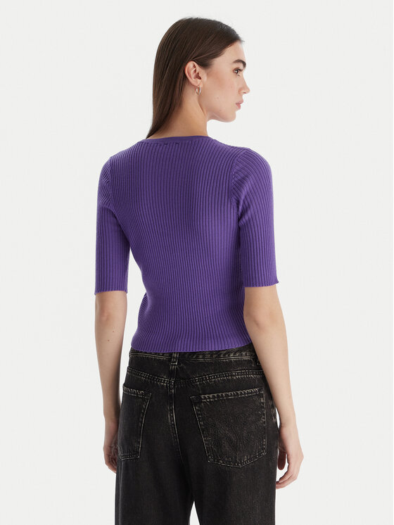 PINKO PINKO Μπλουζάκι Tritone Maglia 102017 A18M Μωβ Slim Fit