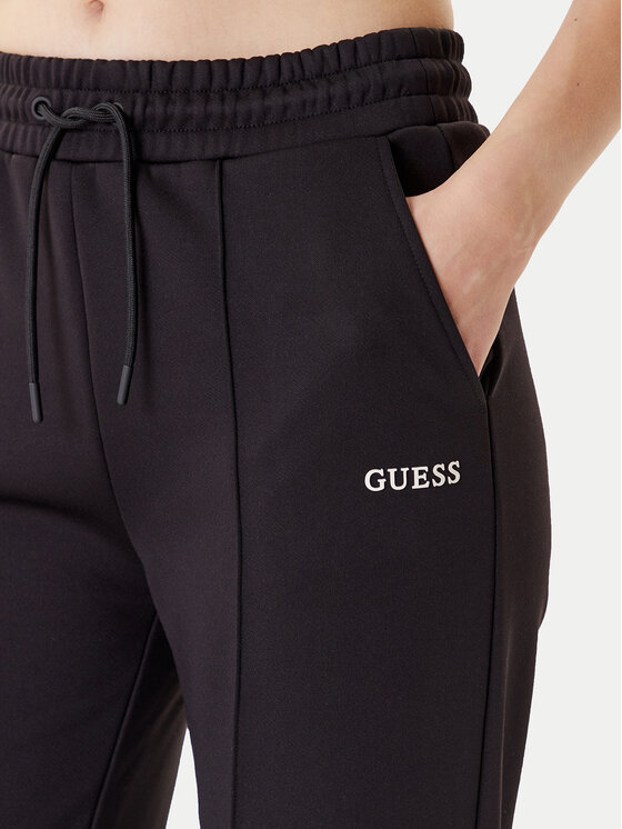 Guess Guess Donji dio trenerke V5YB03 KCX22 Crna Regular Fit