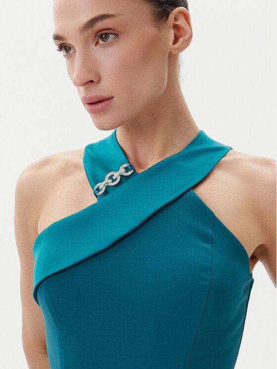 Rinascimento Rinascimento Večerné šaty CFC0019847002 Zelená Regular Fit