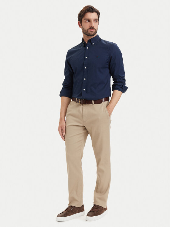 Tommy Hilfiger Tommy Hilfiger Pantaloni chino Denton MW0MW43151 Beige Regular Fit