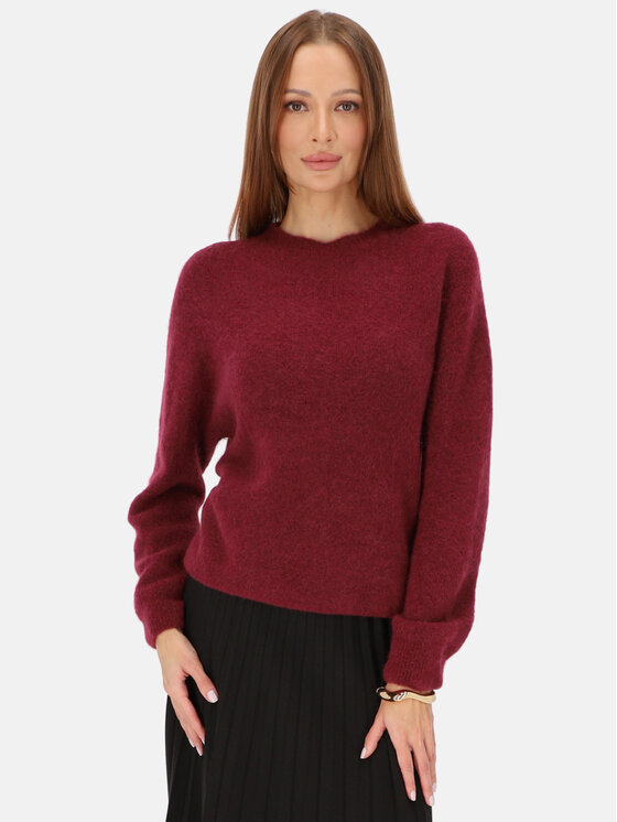 L’AF L’AF Sweter Tessa Bordowy Regular Fit