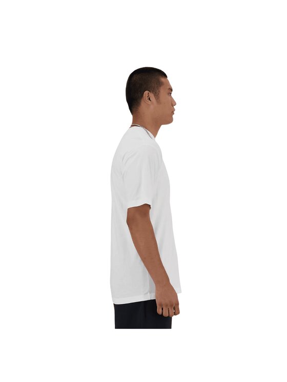 New Balance New Balance T-Shirt Essentials Chicken MT41591WT Biały Regular Fit
