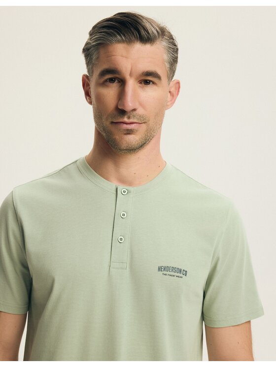 Henderson Henderson Piżama 44604 Zielony Regular Fit