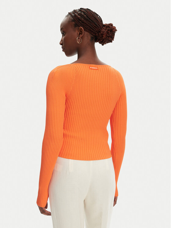PINKO PINKO Kardigan Vergina 104627 A2E6 Pomarańczowy Slim Fit