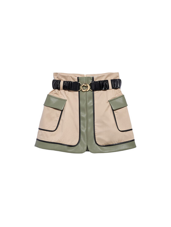 Abel & Lula Abel & Lula Gonna in similpelle 5523 Beige Regular Fit