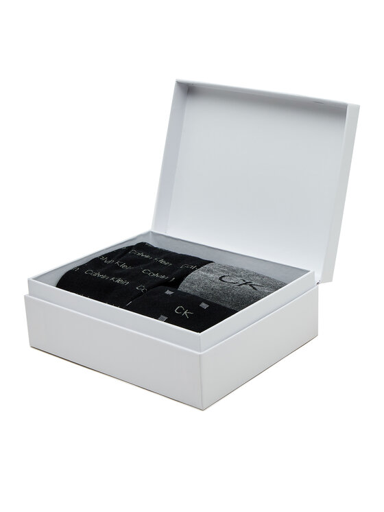 Calvin Klein Calvin Klein Sada 3 párů dámských vysokých ponožek 701224118 Černá