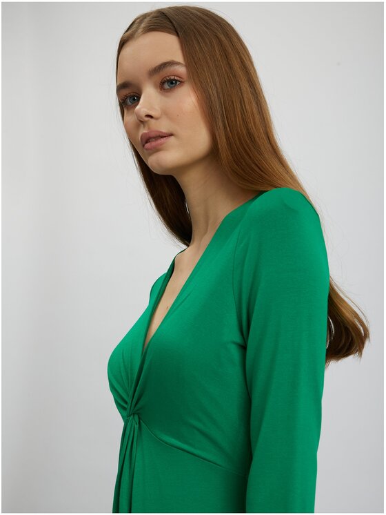 Orsay Orsay Sukienka 410248867000__L Zielony Regular Fit
