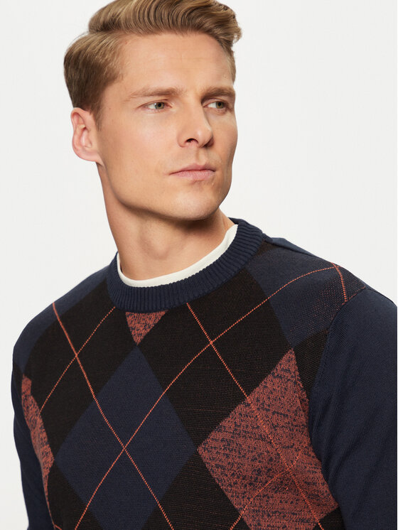 INDICODE INDICODE Pullover Bagge 35-784 Dunkelblau Regular Fit