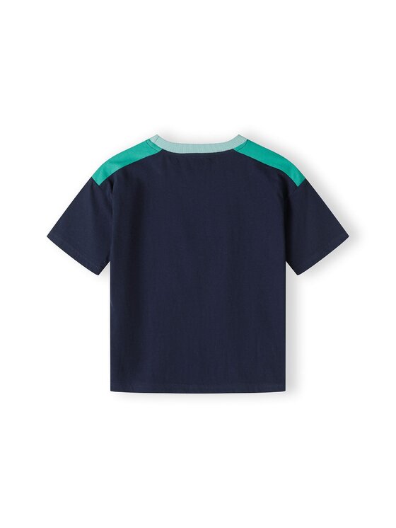 minoti minoti Komplet t-shirt i spodenki 23fleece32 Zielony Regular Fit