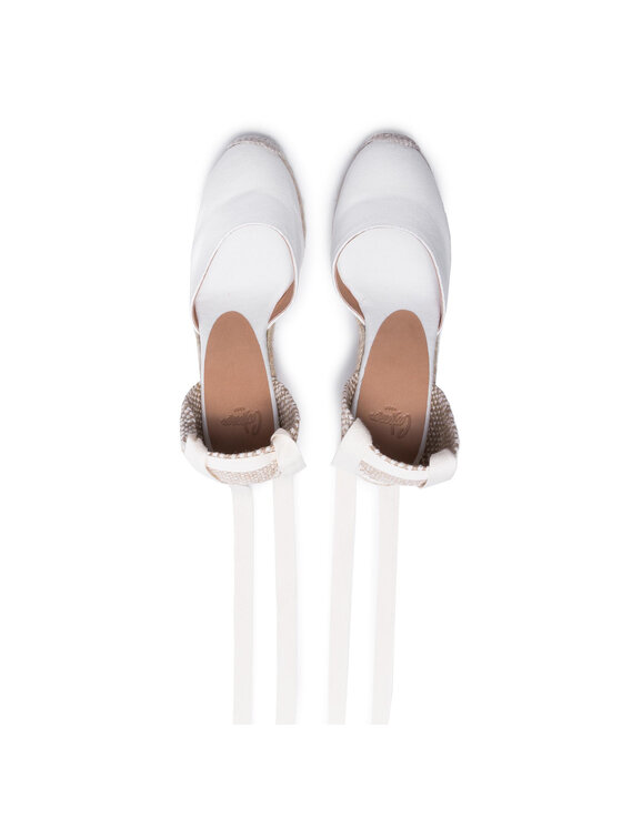 Castañer Castañer Espadrilky Carina/8/001 020962-200 Biela