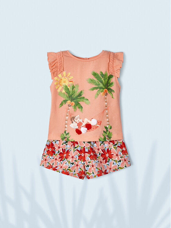 Mayoral Mayoral Set T-Shirt und Shorts 3215 Bunt
