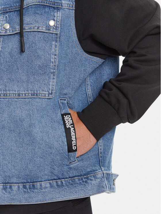 Karl Lagerfeld Jeans Karl Lagerfeld Jeans Jeansová bunda A3M14007 Modrá Regular Fit
