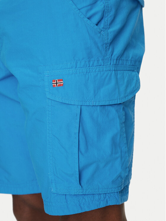 Napapijri Napapijri Шорти з тканини Noto 2.0 NP0A4HOQ Голубий Regular Fit