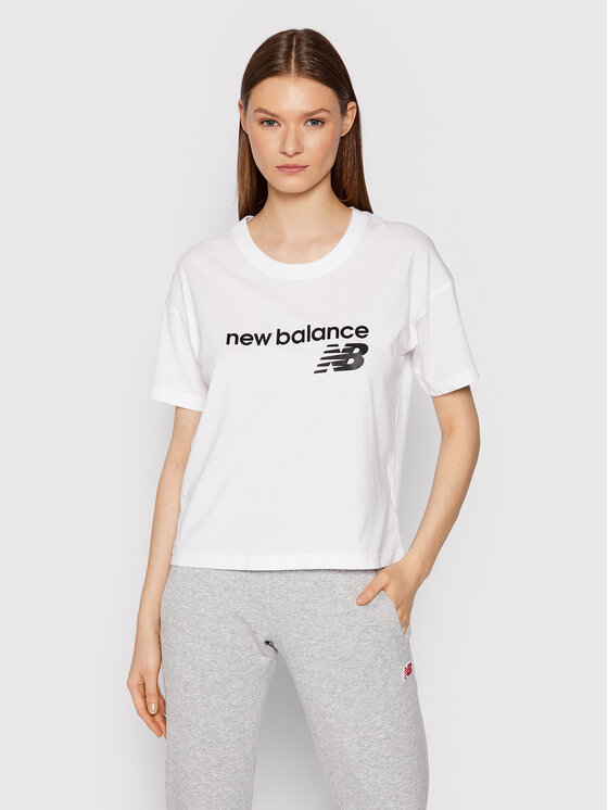 New Balance Tricou WT03805 Alb Relaxed Fit