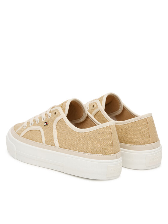 Tommy Hilfiger Tommy Hilfiger Tenis superge Platform Vulc Piping FW0FW09394 Rumena
