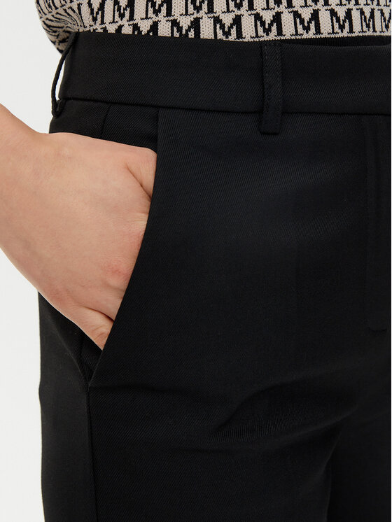 Morgan Morgan Παντελόνι υφασμάτινο 251-PITT.F Μαύρο Wide Leg