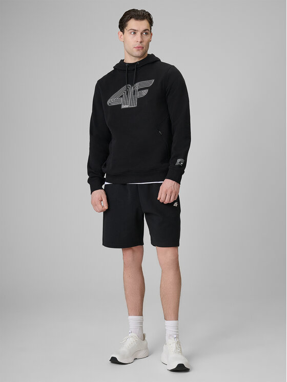 4F 4F Szorty sportowe COMMERCIAL 3 Czarny Regular Fit