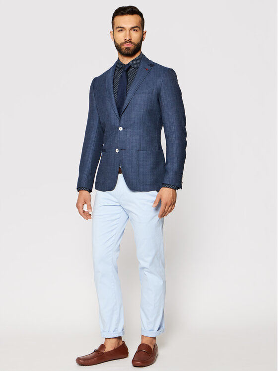 Giacca da abito 2732-00 Blu scuro Slim Fit