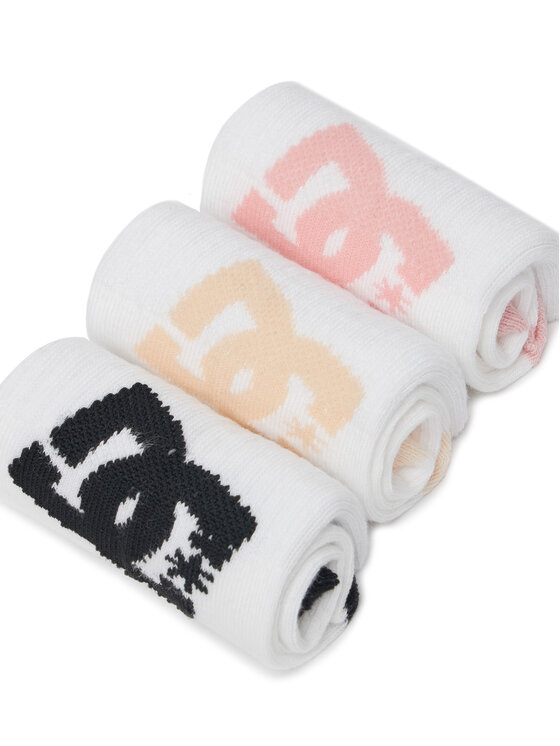 DC Shoes DC Shoes Krátke ponožky AS_DC_03Z_SS25 (3-PACK) Biela
