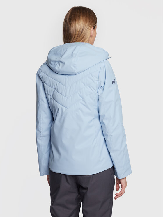 4F 4F Kurtka narciarska H4Z22-KUDN003 Błękitny Regular Fit