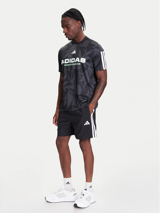 adidas adidas Szorty sportowe Essential 3-Stripes Chelsea JE6436 Czarny Regular Fit