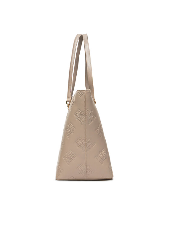 Tommy Hilfiger Tommy Hilfiger Käekott Th Refined Tote Mono AW0AW15726 Beež