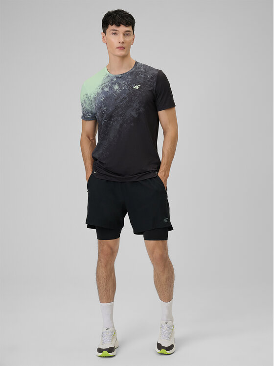 4F 4F Szorty sportowe VICTORY PACK Czarny Regular Fit