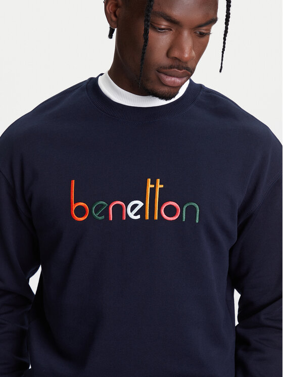 United Colors Of Benetton United Colors Of Benetton Μπλούζα 3FWYU109S Σκούρο μπλε Regular Fit