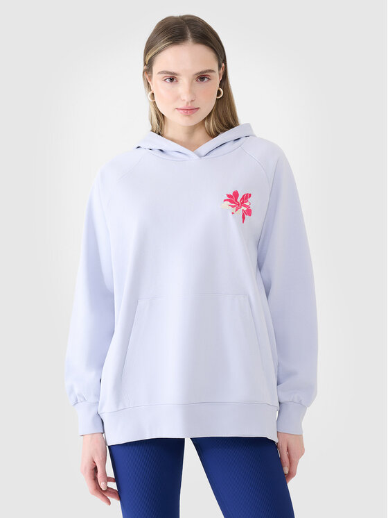 4F 4F Bluza COMMON GROUND Niebieski jasny Oversize