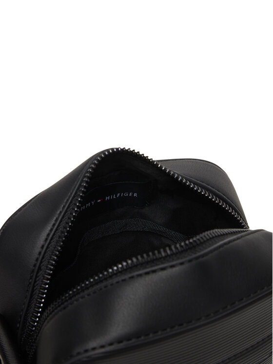 Tommy Hilfiger Tommy Hilfiger Taška cez rameno Th Corp Mini Reporter AM0AM14020 Čierna