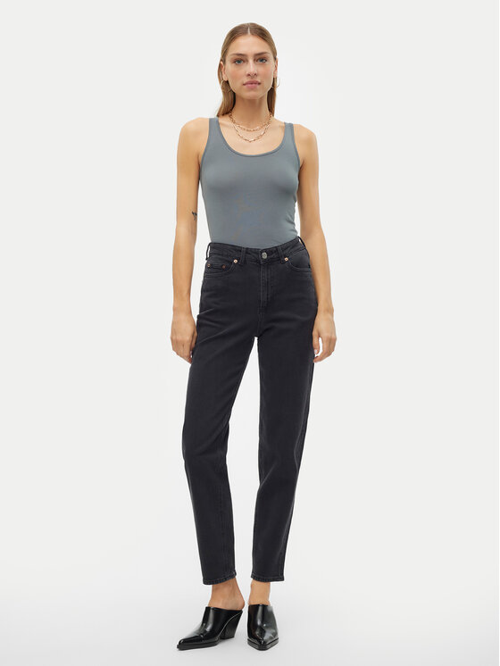 Vero Moda Vero Moda Jeansy Tessa 10302983 Szary Mom Fit