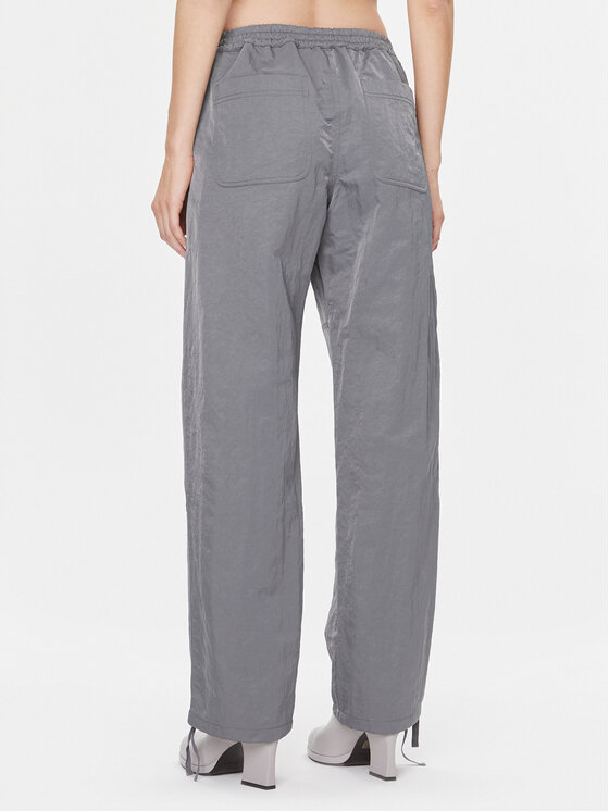 Samsøe Samsøe Samsøe Samsøe Kalhoty z materiálu Gira F23400008 Šedá Relaxed Fit